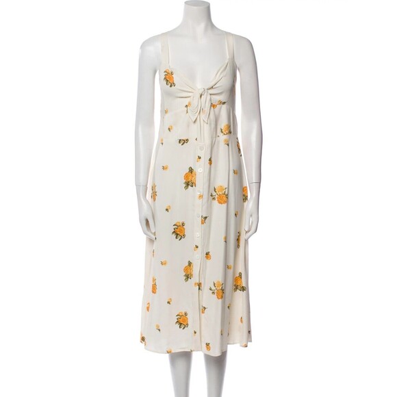 NWT. Reformation Floral Bodice Dress Sz 12 - Picture 9 of 10